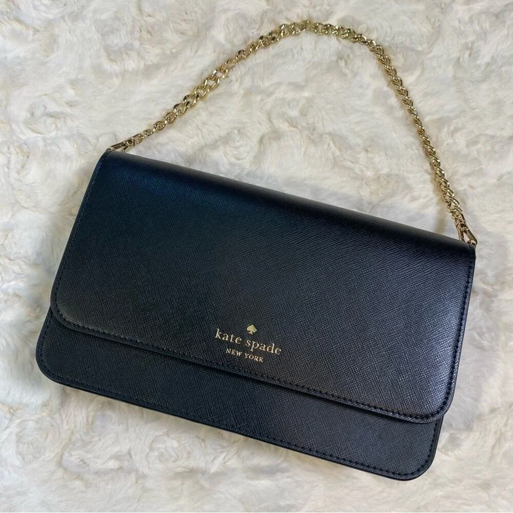 NWOT Kate Spade Madison Medium Saffiano Flap Convertible Crossbody Purse Box Bag